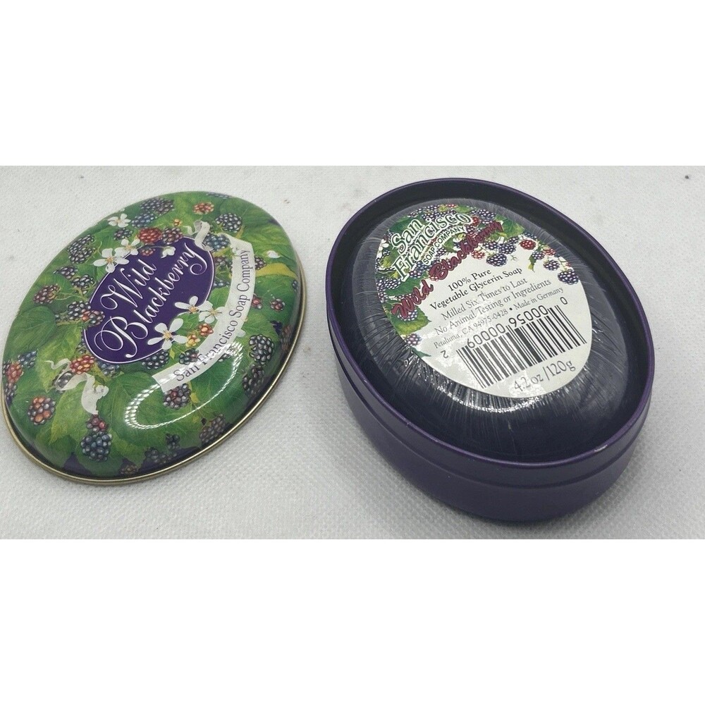 San Francisco Soap Company Pure Glycerin Soap Wild Black Berry New  4.2 Oz
